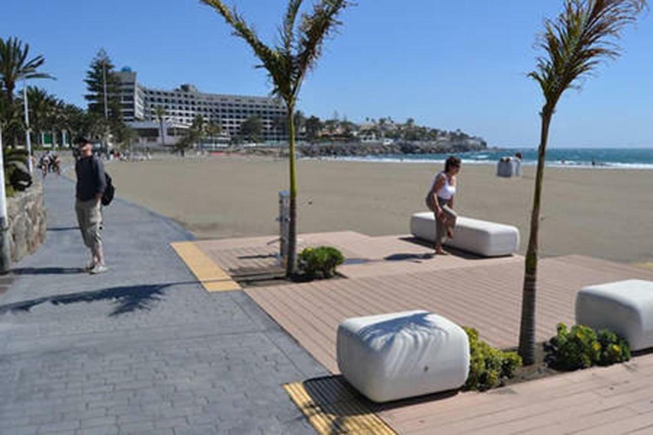 Primera Linea De Playa De Las Burras San Agustín Buitenkant foto